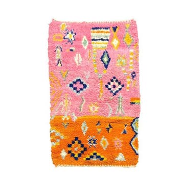 Tapis berbère marocain rose et orange – Nouveau tapis en, Nieuw