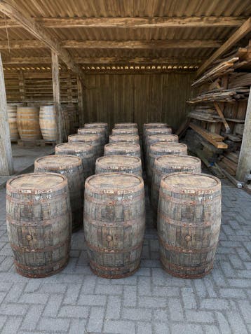 Eikenhouten whiskyvaten 125 liter - groothandel, Tuin en Terras, 75 tot 150 liter, Nieuw, Hout
