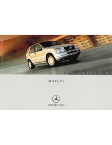 2001 MERCEDES BENZ M KLASSE BROCHURE NEDERLANDS, Nieuw