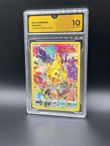 Pokémon - 1 Graded card - Pikachu Crown Zenith #160, Nieuw