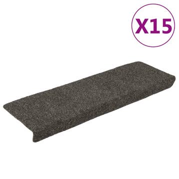 vidaXL Trapmatten Zelfklevend 15 stuks 65x21x4 cm Antraciet, Verzenden