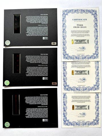 Walt Disney – Rare Set of 3 Mounted 35mm Film Cells –, Nieuw