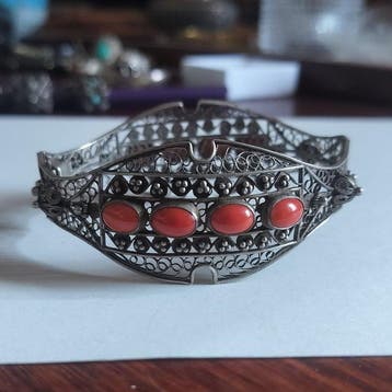 Argent - Bracelet - argent berbère filigrané