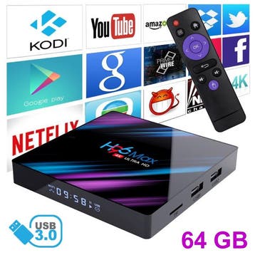 H96 Max 4K TV Box Mediaspeler Android Kodi - 4GB RAM - 64GB, Verzenden, Nieuw