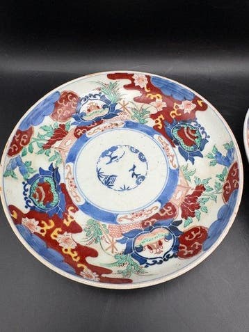 Arita / Imari - Bord (2) - hardpaste porselein - Fukki