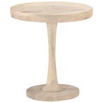 vidaXL Bijzettafel Ø50x55 cm massief mangohout, Verzenden, Nieuw
