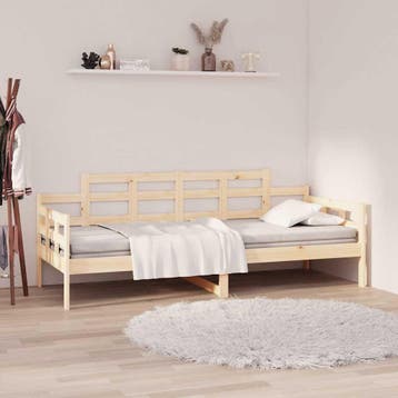 vidaXL Slaapbank massief grenenhout 90x190 cm, Verzenden, Nieuw