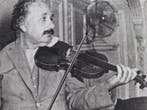 Interpress - Albert Einstein, Plays Violin in the music room