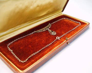 Zonder minimumprijs - Halsketting Zilver - 0.90ct. tw.
