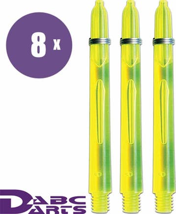 ABC Darts – Edgeglow Geel - 8 sets (Dart Shafts), Ophalen of Verzenden, Shafts