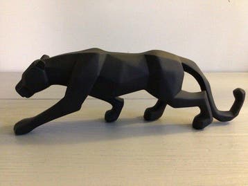 Sculpture, Sluipende Luipaard - 8 cm - Résine