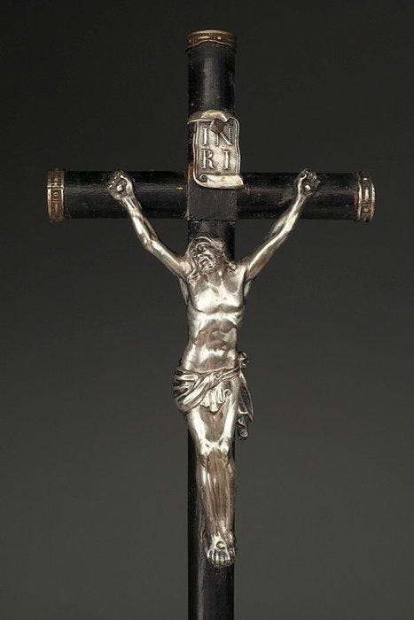 Kruis - Zilver - 1800-1850, Antiek en Kunst, Kunst | Niet-Westerse kunst