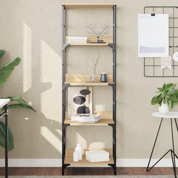 vidaXL Boekenrek 50x33x153 cm bewerkt hout sonoma, Huis en Inrichting, Verzenden, Nieuw