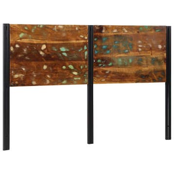 vidaXL Hoofdeinde 160 cm massief gerecycled en ijzer, Huis en Inrichting, Verzenden, Nieuw