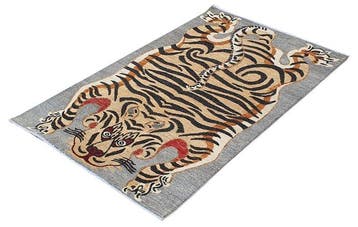 Designer Tapijt - Nieuw - Tiger - Vloerkleed - 187 cm - 116