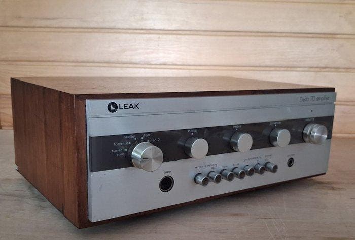 Leak - Delta 70. Woodcase Solid state versterker, TV, Hi-fi & Vidéo, Radios