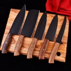 Keukenmes - Hout, D2 staal met poedercode. - Japan -