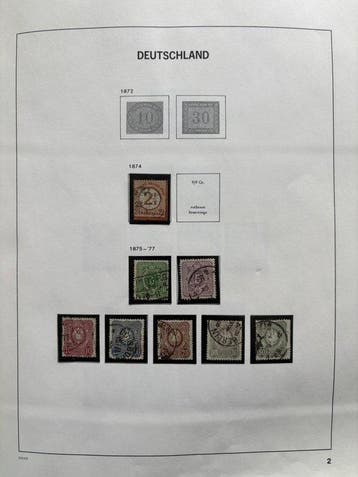 Empire allemand 1872/1949 - Belle collection sur feuilles