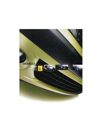 2004 RENAULT CLIO BROCHURE NEDERLANDS