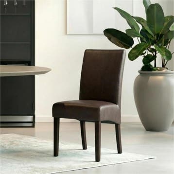 Set van 8 Leren eetkamerstoelen Just - Hermes Caffe, Ophalen of Verzenden, Nieuw, Leer