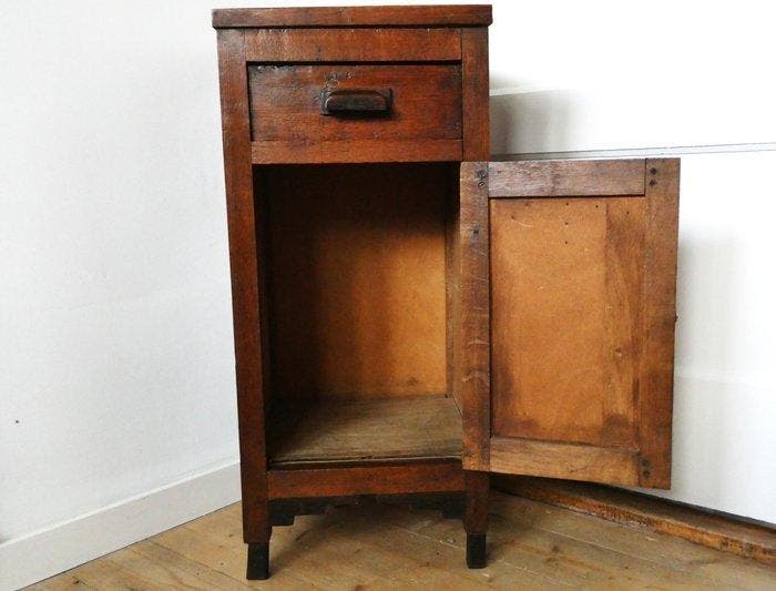 Handvervaardigd - Nachtkastje - Art Deco kastje / halkastje, Antiek en Kunst, Kunst | Designobjecten