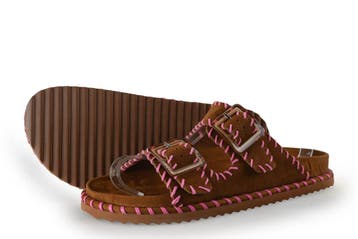Colors of California Slippers in maat 39 Bruin, Kleding | Dames, Schoenen, Slippers, Bruin, Verzenden, Zo goed als nieuw