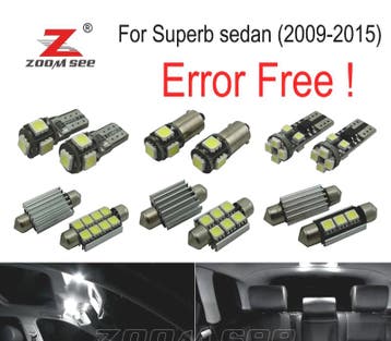Kit 21 Ampoules Led Intérieur Pour Skoda Fabia Berline Salón, Verzenden