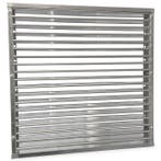 Brandwerend vierkant lamellenrooster 400 x 400mm, Verzenden, Nieuw