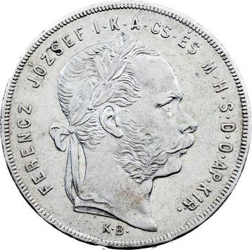Hongarije. Franz Joseph I. 1 Forint 1878 (Zonder