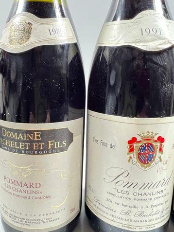1991 1990 x 2 & 1989 Domaine B. Bachelet et Fils Pommard, Nieuw
