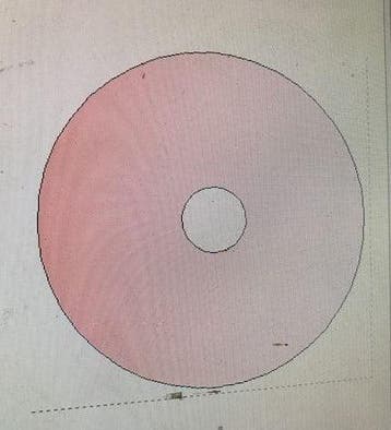 Styropor piepschuim isimo schijf 50 cm diameter met rond gat, Nieuw