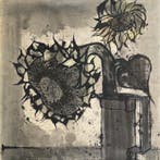 Yves Ganne (1931-2019) - Les tournesols. (Vendu sans prix de