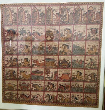Palintangan Balinese kalender beschilderd - Katoen -