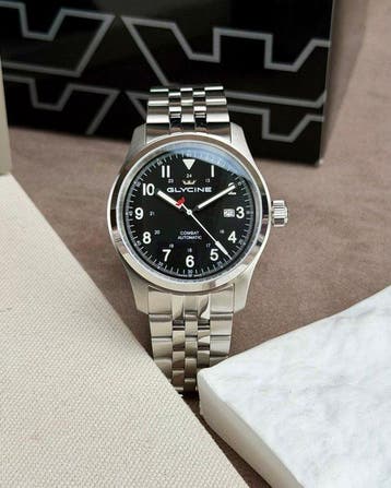 Glycine - Combat Field Automatic Date Black - GL0558 - Homme