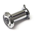 DX Deurspion messing verchroomd 180°, Nieuw