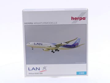Schaal 1:500 Herpa 507547 LAN Airlines Airbus A340-300 Re..., Ophalen of Verzenden, Gebruikt