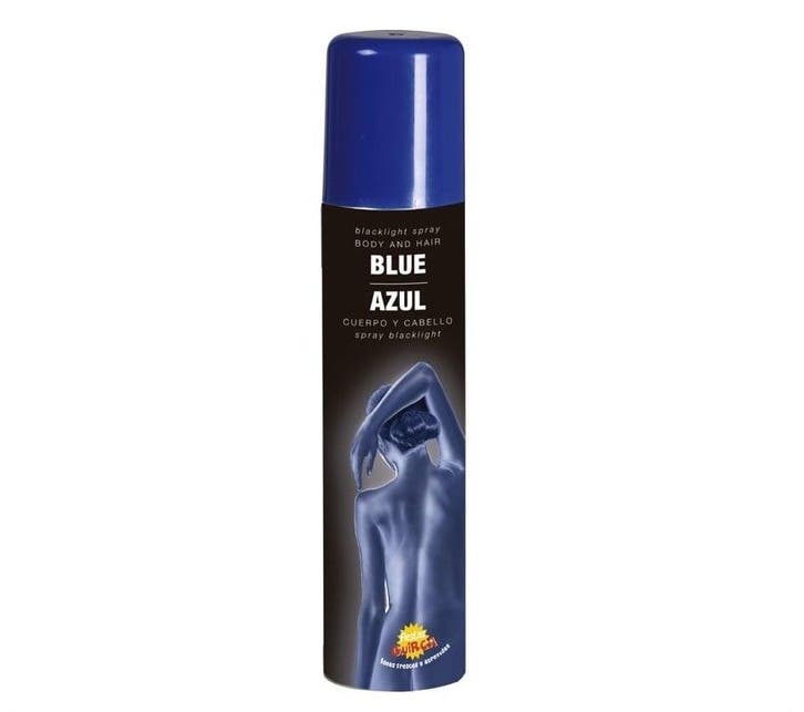 Hair and Body Spray UV Blauw 75ml, Hobby & Loisirs créatifs, Articles de fête, Envoi