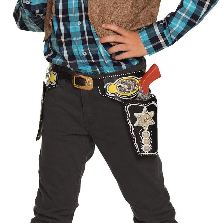 Cowboy Holster 18cm, Hobby en Vrije tijd, Feestartikelen, Nieuw, Verzenden