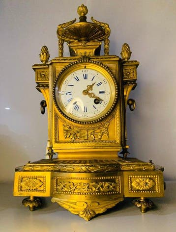 Horloge - Japy Frères & Cie Louis XVI - Bronze doré -