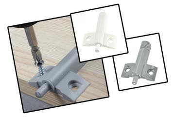 Set van 10 opbouw deurdempers (grijs, inclusief schroefjes), Doe-het-zelf en Bouw, Verzenden, Nieuw