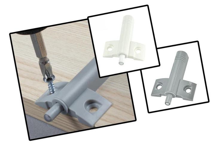 Set van 10 opbouw deurdempers (grijs, inclusief schroefjes), Doe-het-zelf en Bouw, Gereedschap | Overige machines, Nieuw, Verzenden