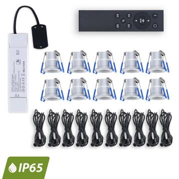 Luxar Inbouwspots Set 10 Stuks 12V IP65 met, Tuin en Terras, Verzenden, Nieuw, Netvoeding