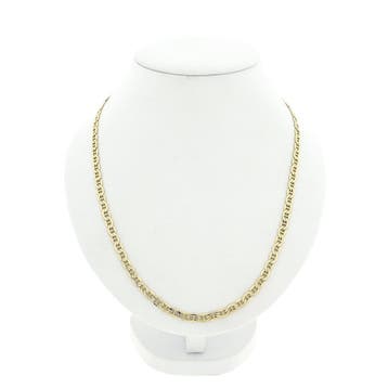 Gouden marineschakel ketting, Ophalen of Verzenden, Gebruikt, Overige kleuren, Goud