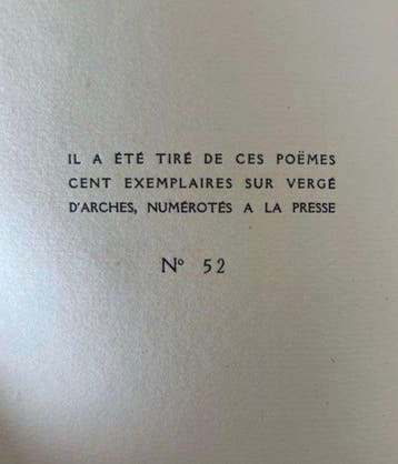 LÉON PAUL FARGUE - DÉDICACÉ par Léon-Paul FARGUE - Pour la, Antiquités & Art