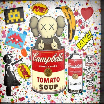 Koen Betjes (1992) - Banksy Balloon Girl x Campbell’s Kaws x