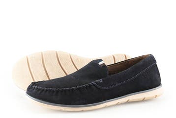 Bugatti Instappers in maat 42 Blauw, Kleding | Heren, Schoenen, Bugatti, Overige typen, Zo goed als nieuw, Verzenden