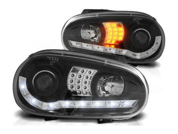 Koplamp units LED dagrijverlichting Chrome geschikt voor VW, Verzenden
