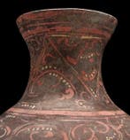 Oud-Chinees Keramiek - Vaas Hu met polychroom decor -
