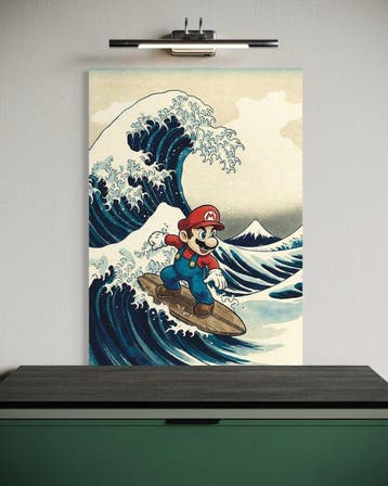 ANDSAL - Super Mario Kanagawa okinami ura  Ukiyo-e, Nieuw