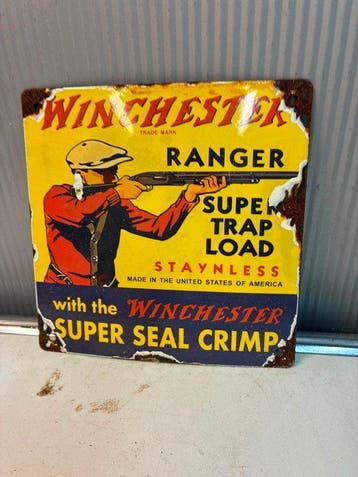 Winchester Ranger Super Trap Load – metalen reclamebord –